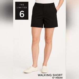 The Limited Women’s Black Walking Shorts 10” Inseam Polyester Size 6